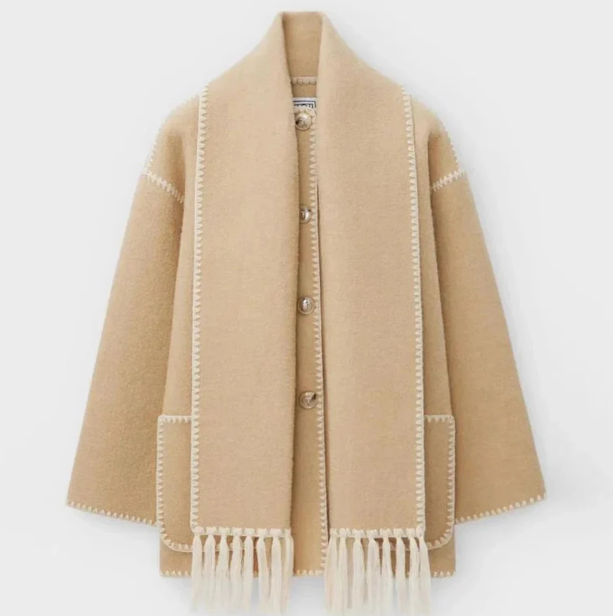 MARIE | Cozy Coat met Sjaal