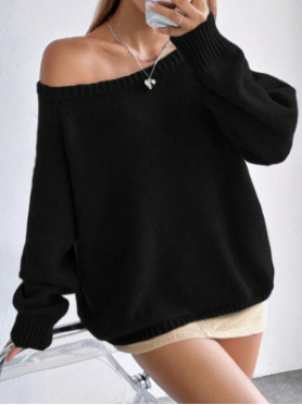 Comfort Off-Shoulder Pullover