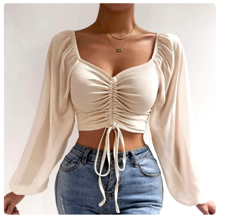 Retro Chiffon Top