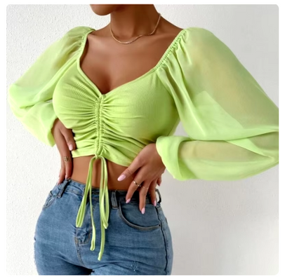 Retro Chiffon Top