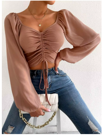 Retro Chiffon Top